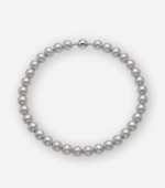 Grey Pearl Magnetic Clasp Necklace