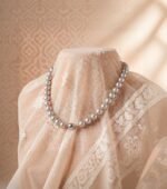 Grey Pearl Magnetic Clasp Necklace - Image 5