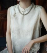 Grey Pearl Magnetic Clasp Necklace - Image 6