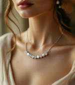 Honeycomb-Set Diamond Necklace - Image 3