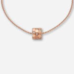 Gold Diamond-Quilted "Lulu Tong" Necklace