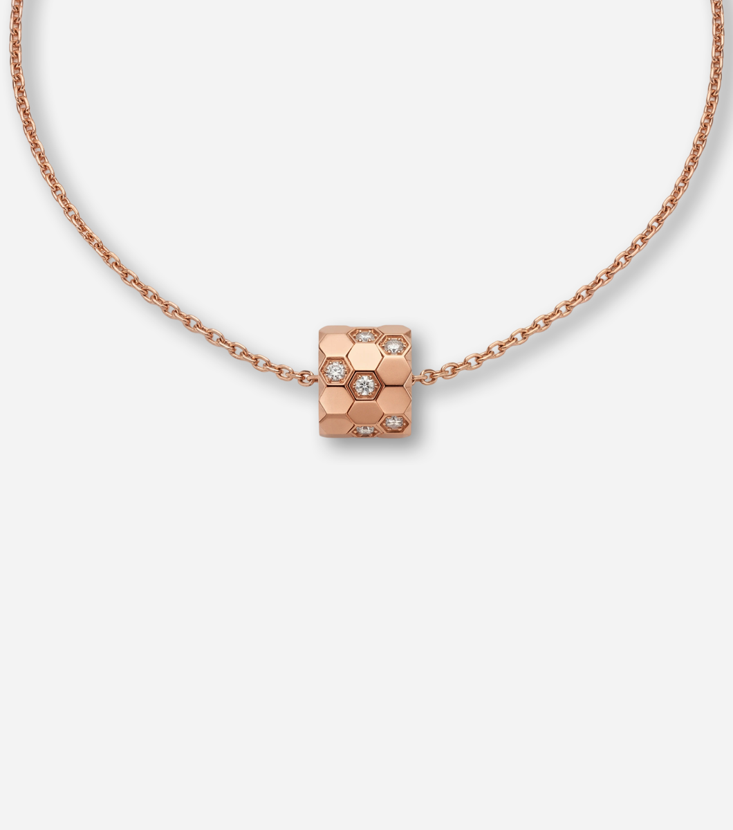 10901 Gold Diamond-Quilted "Lulu Tong" Necklace - Image 1