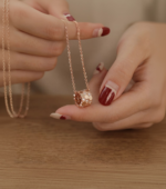 Gold Diamond-Quilted "Lulu Tong" Necklace - Image 2