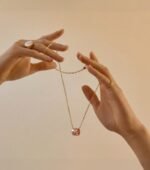 Gold Diamond-Quilted "Lulu Tong" Necklace - Image 5